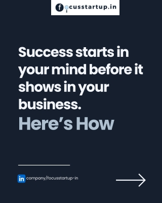 success starts in your mind before it shows