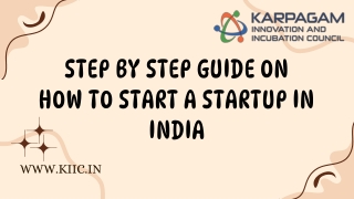 Step by Step Guide on How to Start a Startup in India