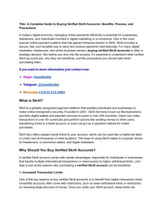Title_ A Complete Guide to Buying Verified Skrill Accounts_ Benefits, Process, and Precautions