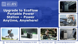 upgrade to ecoflow portable power station power anytime anywhere