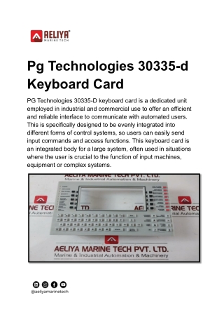 pg technologies 30335 d keyboard card