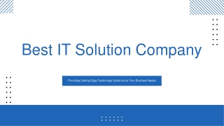 Global Key Info Solutions – The Best IT Solution Company for Your Business