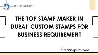 the top stamp maker in dubai custom stamps