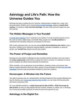 astrology and life s path how the universe guides