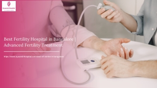 Best Fertility Hospital in Bangalore  Advanced Fertility Treatment