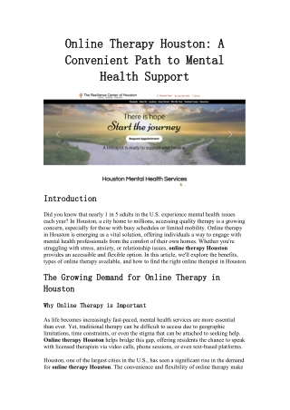 Resilience Centerhouston