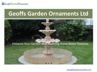 Enhance Your Garden with Stunning Stone Water Features