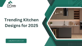 Trending Kitchen Designs for 2025