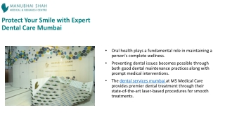 Protect Your Teeth with Preventive Dental Services Mumbai at MS Medical Care