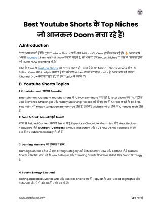 Best Youtube Shorts in Hindi