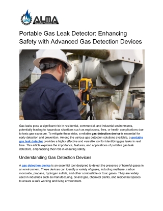 portable gas leak detector enhancing safety with