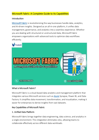 microsoft fabric a complete guide