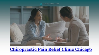 Chiropractic Pain Relief Clinic Chicago