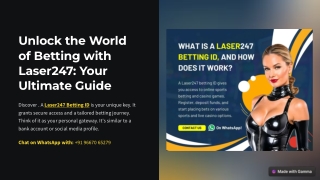 What is a Laser247 Betting ID & How Does It Work? :- Laser247hub