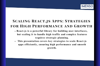 scaling react js apps strategies for high
