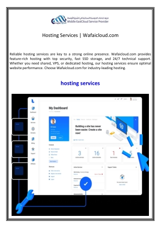 Hosting Services  Wafaicloud.com