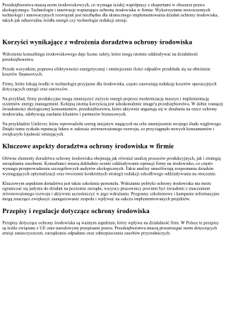 przedsi biorstwa musz norm rodowiskowych
