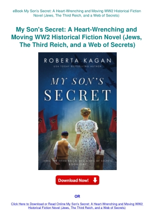eBook My Son's Secret A Heart-Wrenching and Moving WW2 Historical Fiction Novel (Jews  The Third Rei