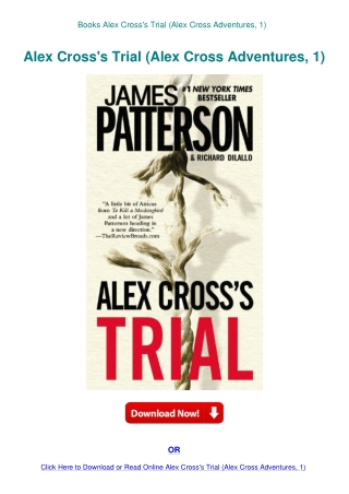 Books Alex Cross's Trial (Alex Cross Adventures  1)