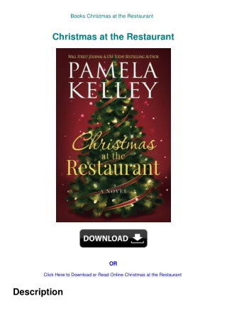 Books Christmas at the Restaurant