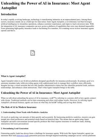 unleashing the power of ai in insurance meet