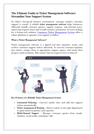 Smart Ticket Management for Faster Resolutions