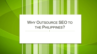 Why Outsource SEO to the Philippines