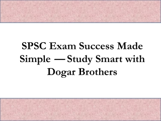 spsc exam success made simple study smart with