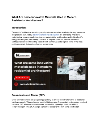 What Are Some Innovative Materials Used in Modern Residential Architecture_
