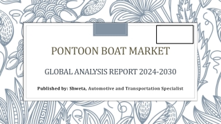 Pontoon Boat Market Growth Accelerates, Expected to Hit USD 5.35 Bn by 2030