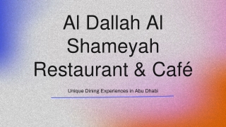Discover the Best Dining Experiences in Abu Dhabi & Al Ain