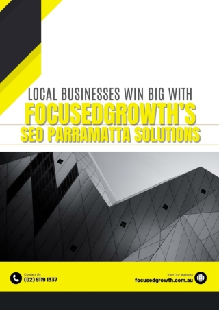 Local Businesses Win Big with FocusedGrowth’s SEO Parramatta Solutions