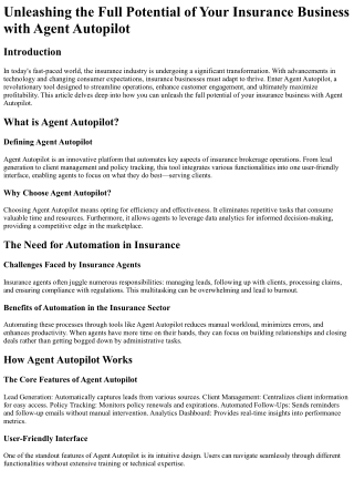 unleashing the full potential of your insurance