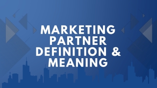 Marketing Partner Definition & Meaning