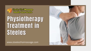 Physiotherapy Treatment in Steeles: Restore Mobility & Relieve Pain