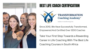Best Life Coach Certification