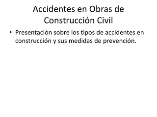 accidentes en obras de construcci n civil