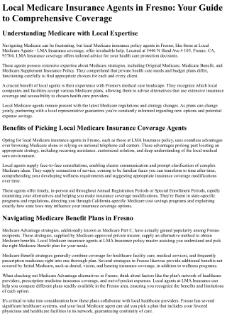 Local Medicare Agents