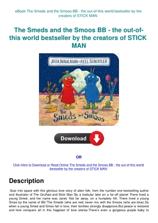 eBook The Smeds and the Smoos BB - the out-of-this world bestseller by the creators of STICK MAN