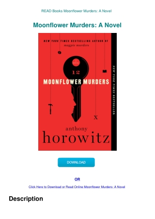 READ Books Moonflower Murders A Novel