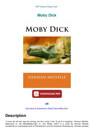 PDF Books Moby Dick