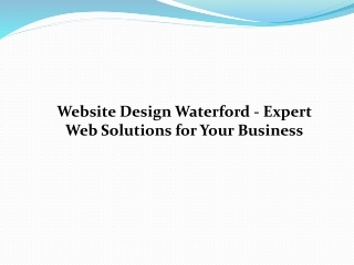 website design waterford expert web solutions