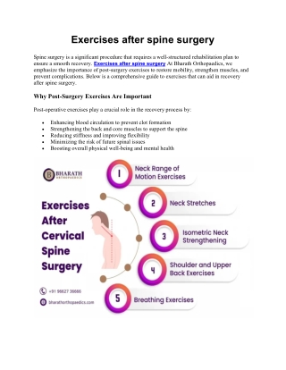 Exercises after spine surgery 2