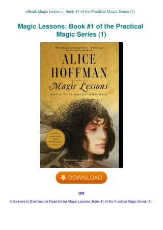eBook Magic Lessons Book #1 of the Practical Magic Series (1)