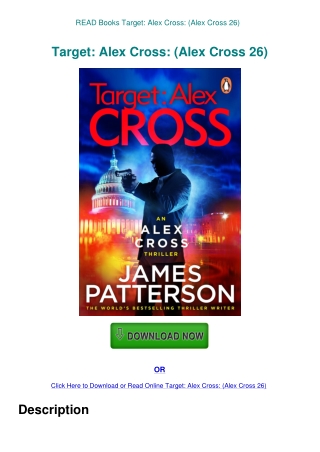 READ Books Target Alex Cross (Alex Cross 26)