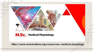 M.Sc Medical Physiology