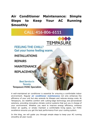 Air Conditioner Maintenance