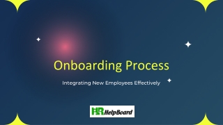onboarding process