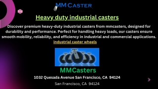 Heavy duty industrial casters