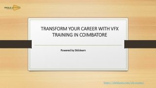 TRANSFORM YOUR CAREER WITH VFX TRAINING IN COIMBATORE